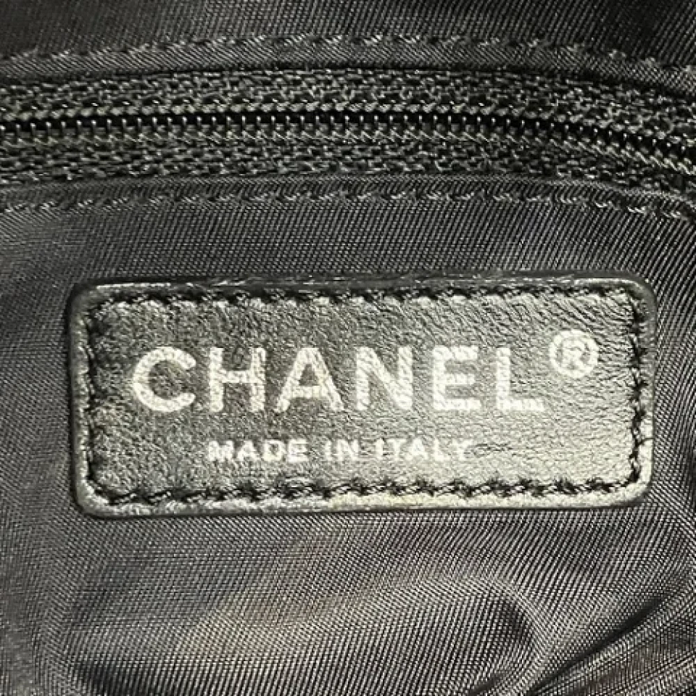 Chanel Vintage Pre-owned Canvas chanel-bags Black Dames