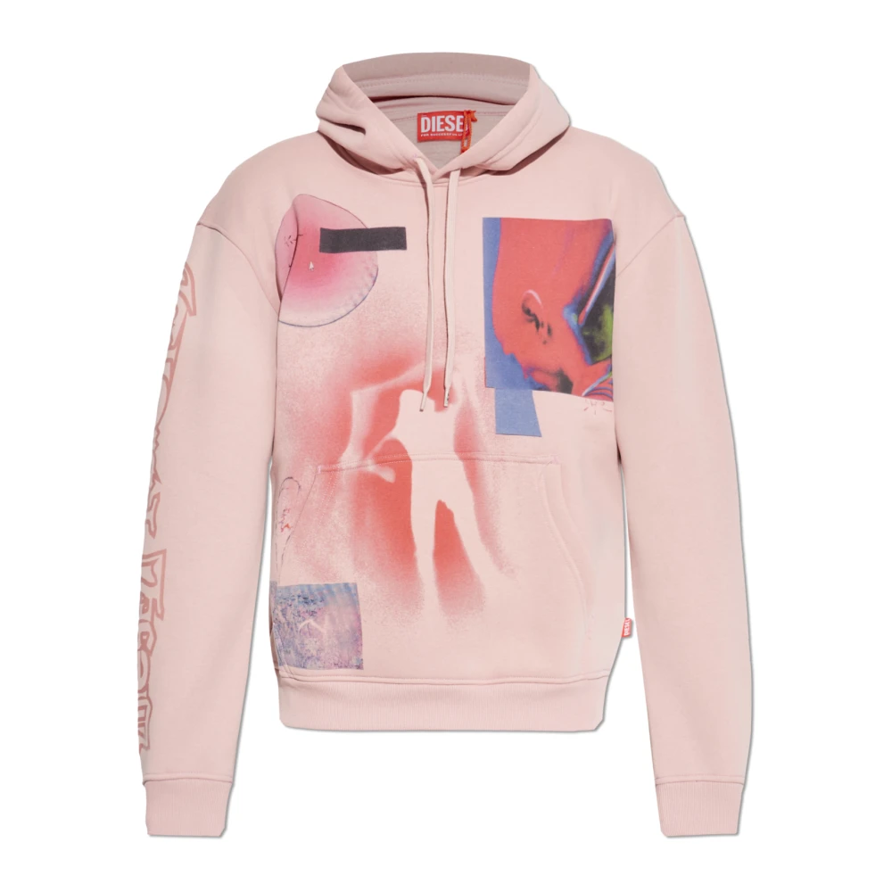 Diesel Uomo Rosa Felpe, M, New,