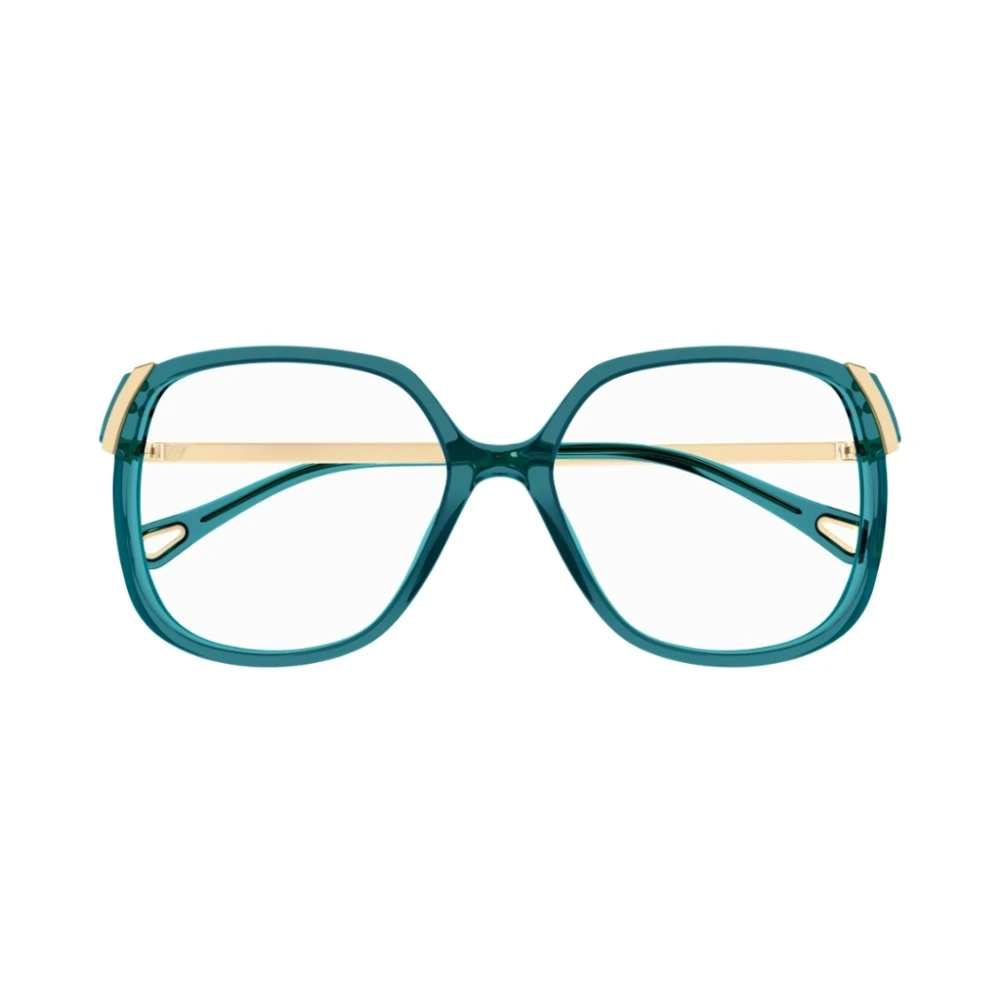 Chloé Oversized vierkant frame met metalen pootjes Green Unisex