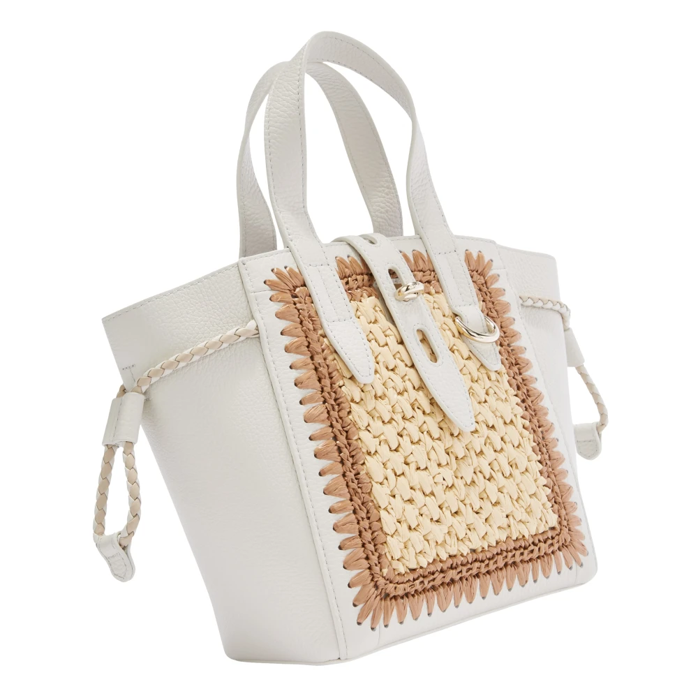 Furla Net Tote Mini Tas Beige Dames