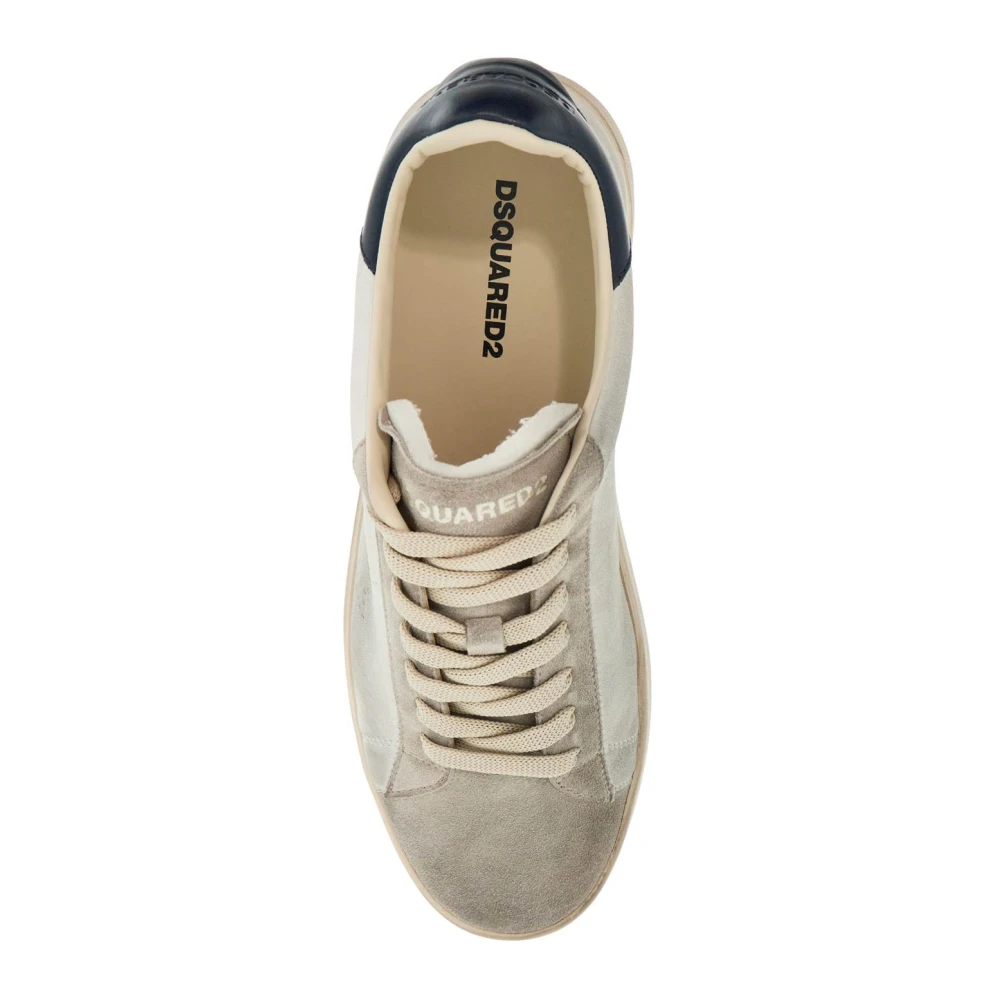 Dsquared2 Geperforeerd Esdoornblad Sneakers White Heren