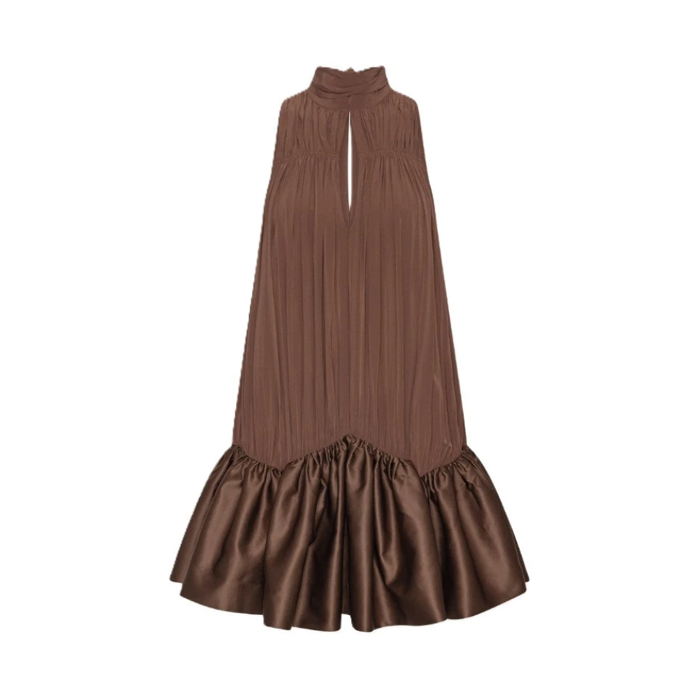 Rotate Birger Christensen Women's Brown Short Dresses - Short Dresses - 2XS - Dresses