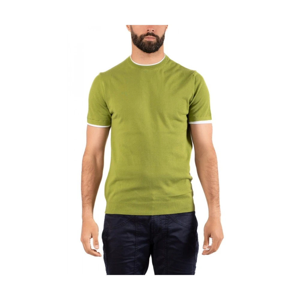 Daniele Fiesoli Heren Casual T-Shirt Green Heren