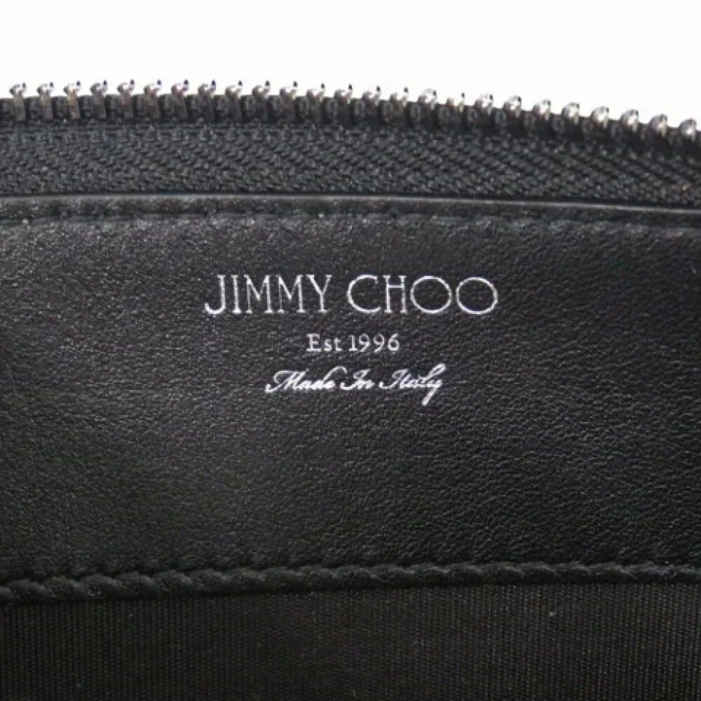 Jimmy Choo Pre-owned Leather wallets Gray Dames