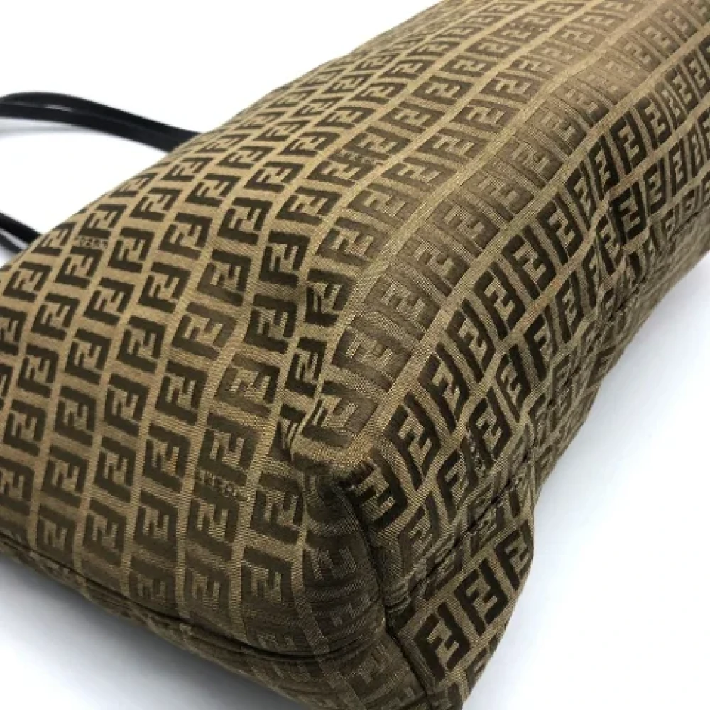 Fendi Vintage Pre-owned Canvas fendi-bags Beige Dames