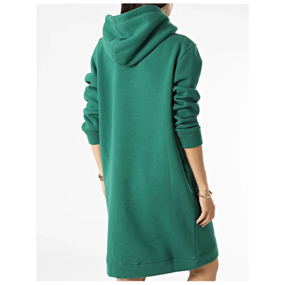 Tommy Hilfiger Verstelbare Hoodie Jurk Green Dames