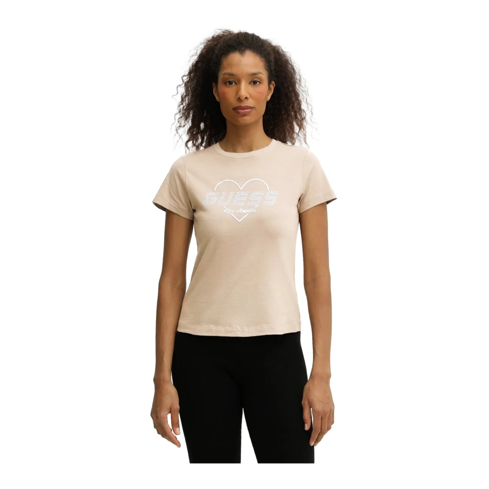 Guess - Tops > T-Shirts - Beige - Guess - Modalova