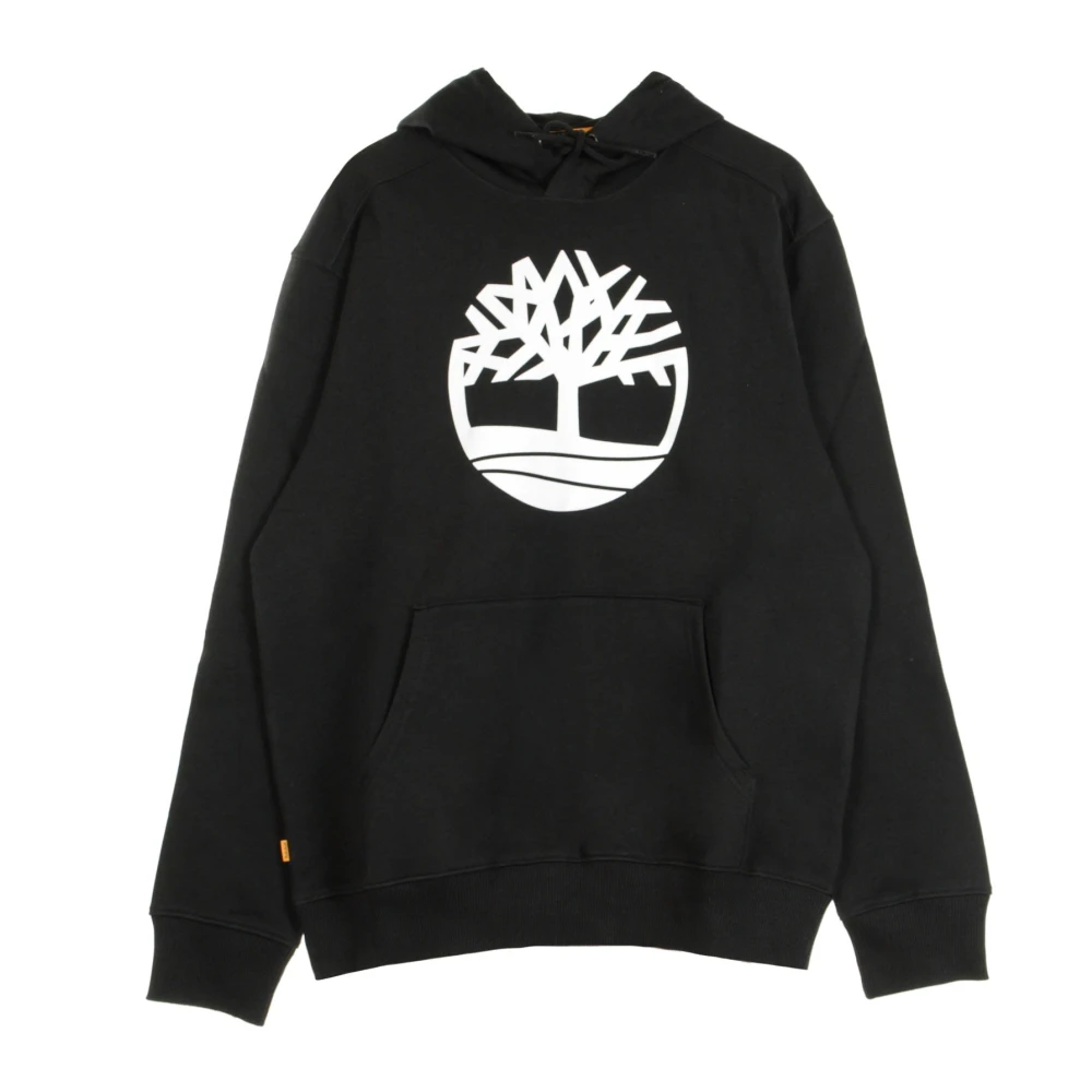 Timberland Men's Black Hoodies, M, Core Logo Hoodie
