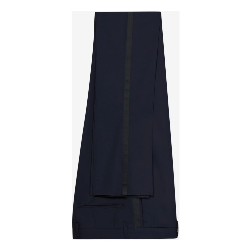 Boglioli Blauwe Single-Breasted Blazer en Broek Blue Heren