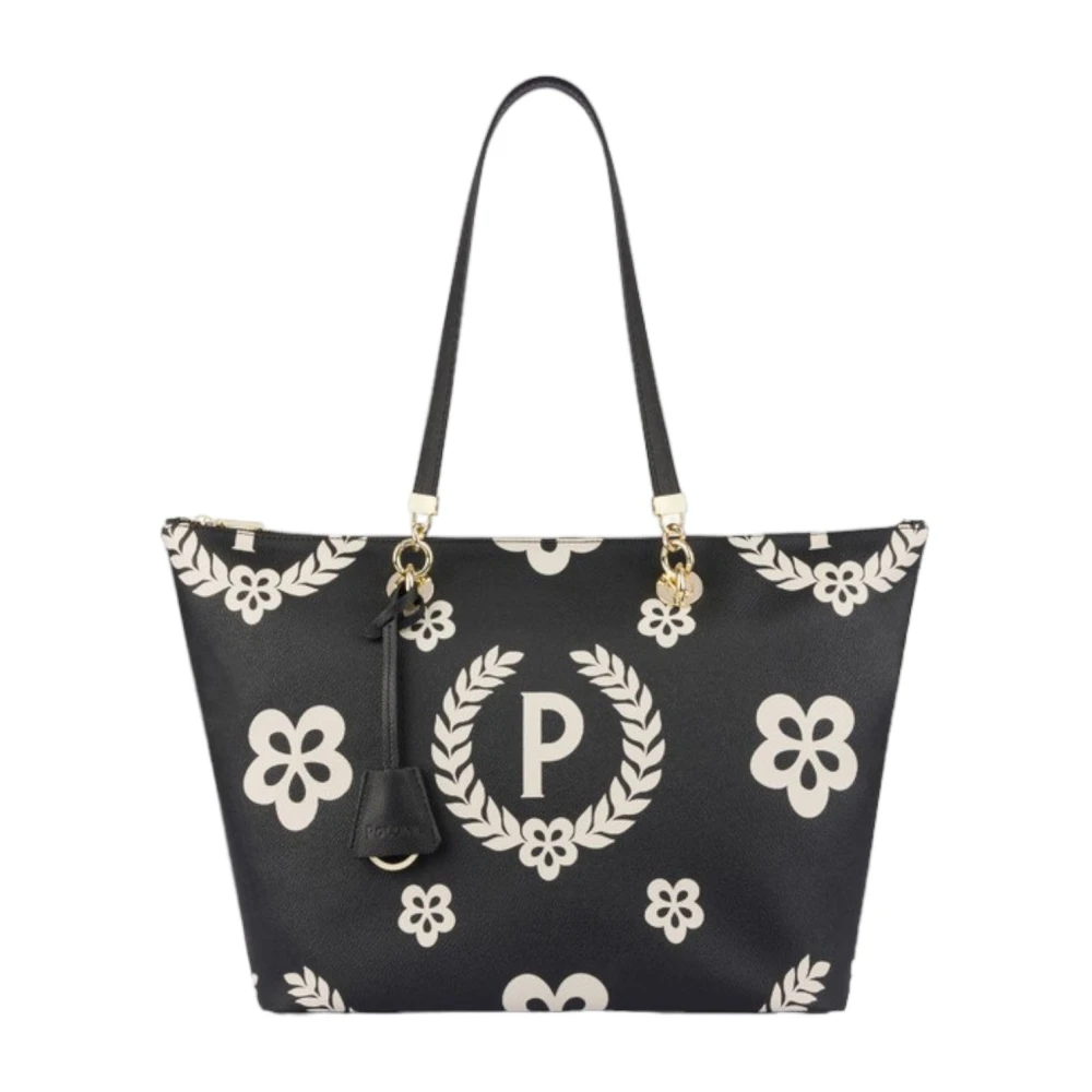 Pollini Dames Schoudertas Stijlvol Ontwerp Black Dames