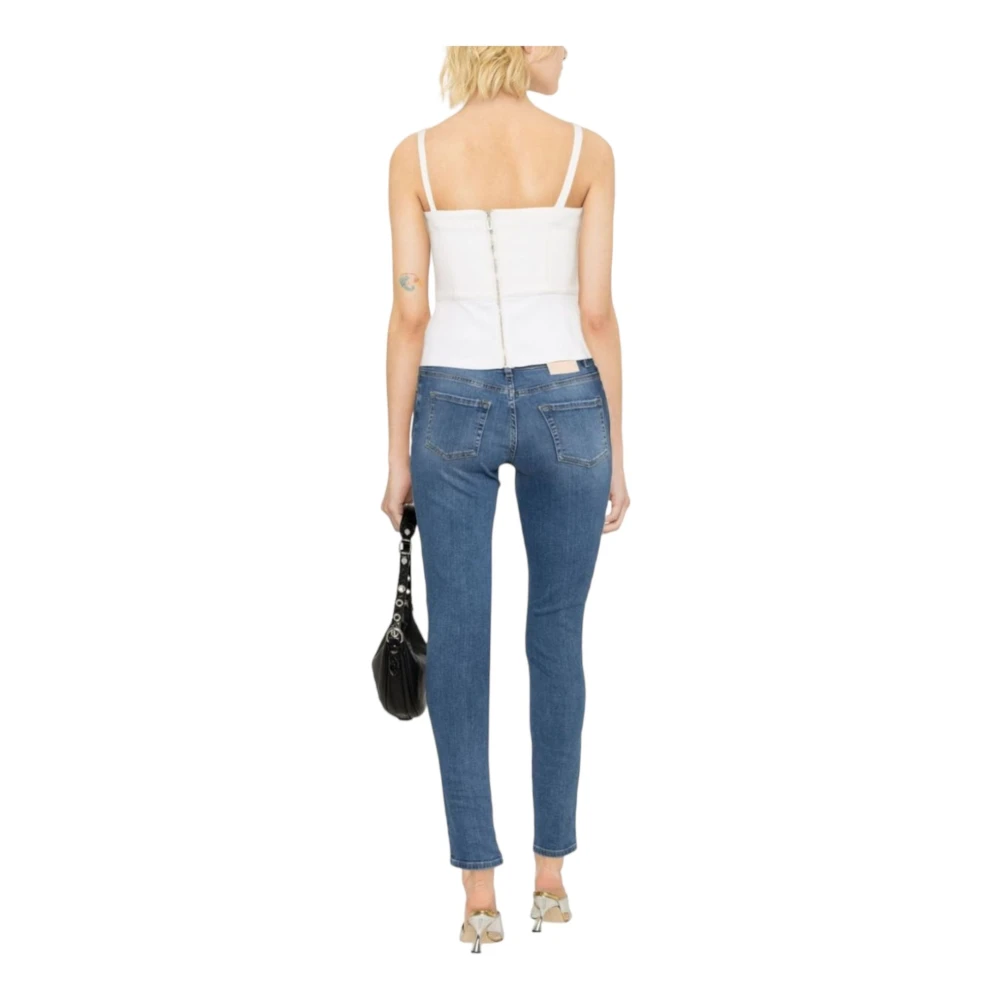 Blugirl Slim Fit Denim Broek Blue Dames