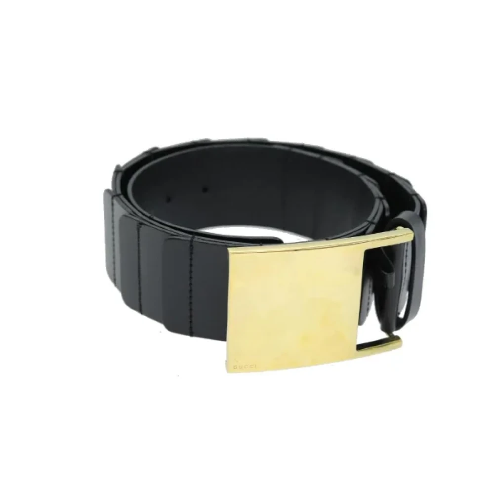 Gucci Vintage Pre-owned Leather belts Black Dames