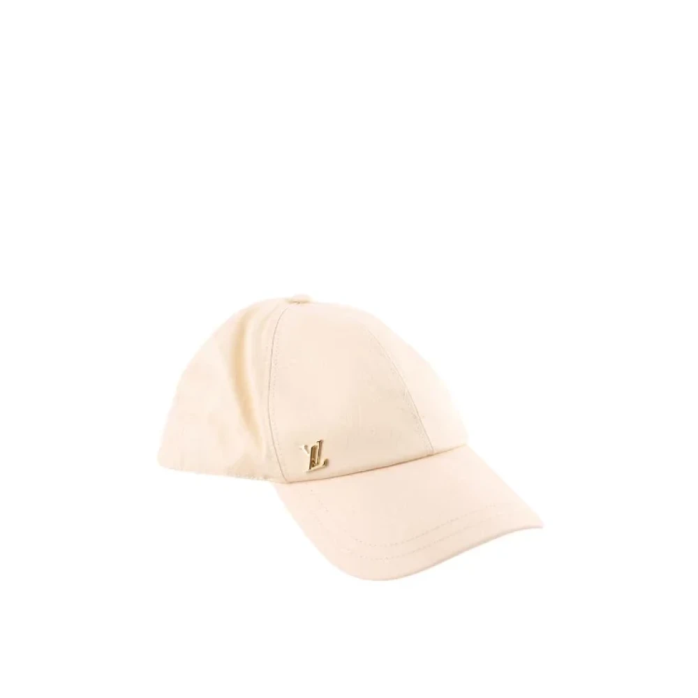 Louis Vuitton Vintage Pre-owned Cotton hats Beige Dames