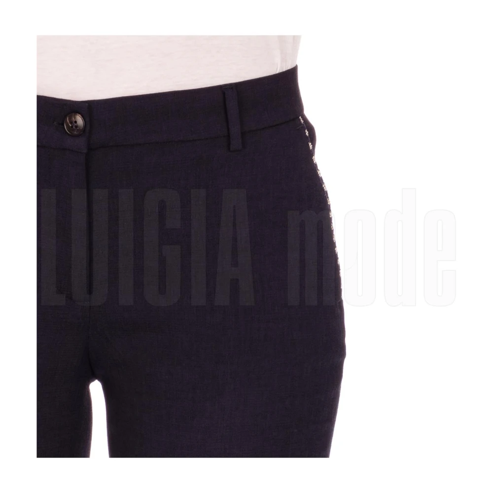 Via Masini 80 Stijlvolle Herenbroek Blue Dames