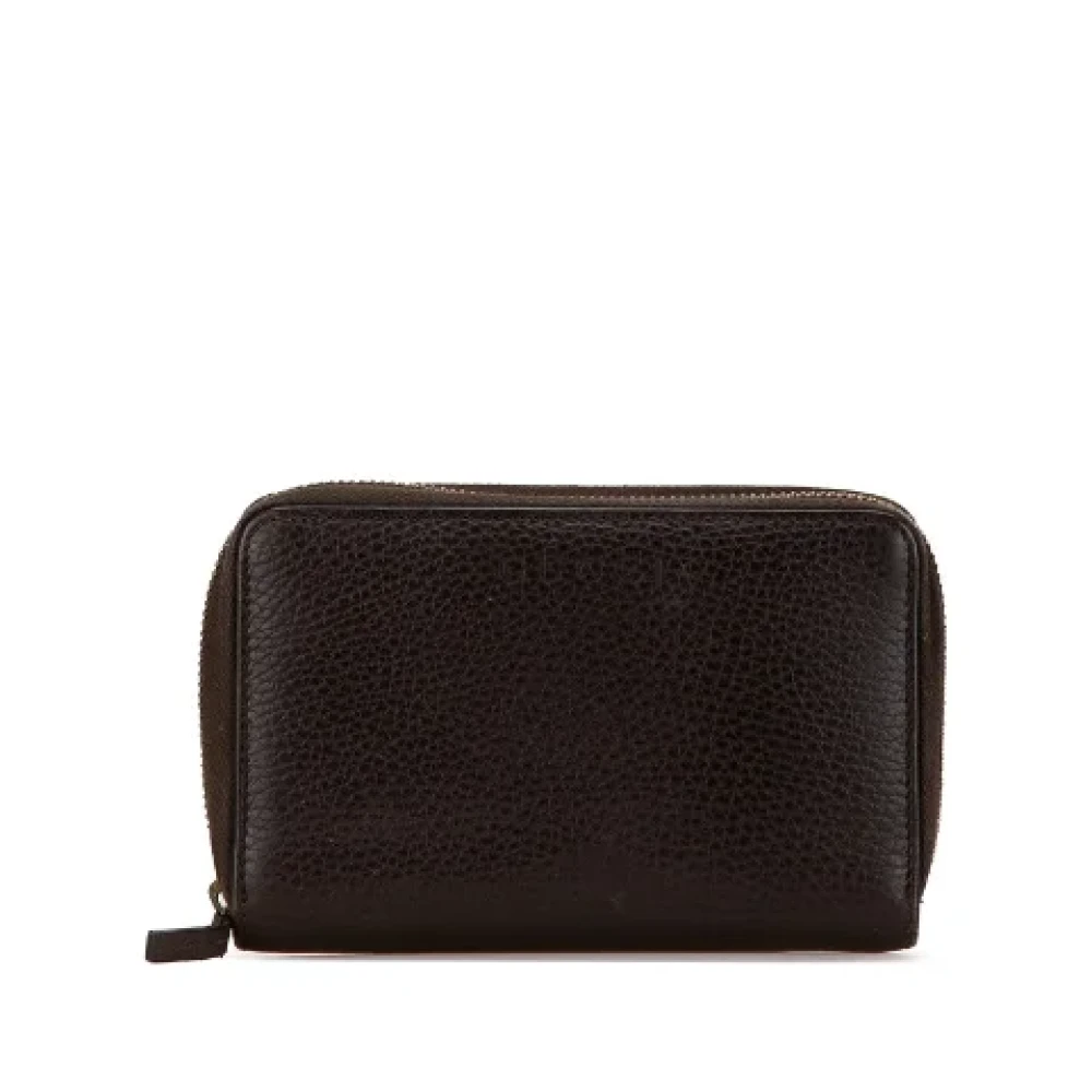 Gucci Vintage Pre-owned Leather wallets Brown Dames