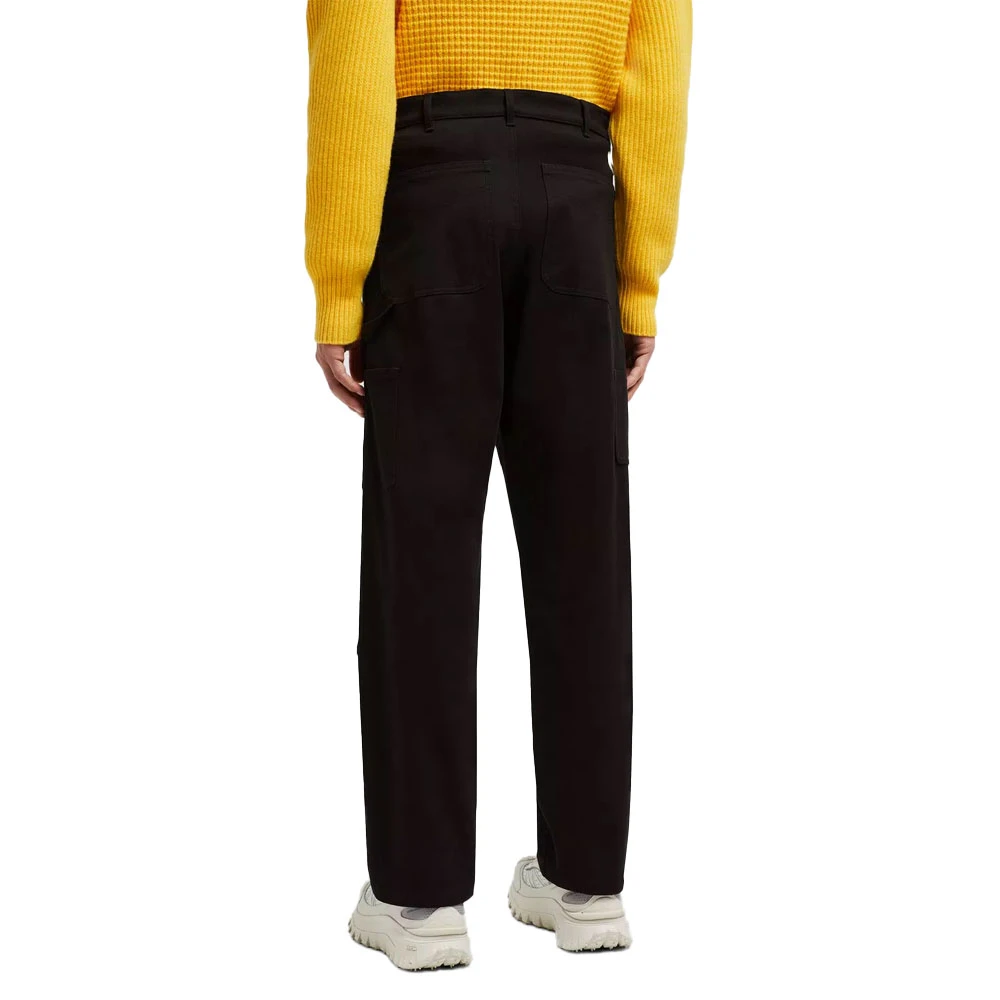 Moncler Canvas Broek in Zwart Black Heren