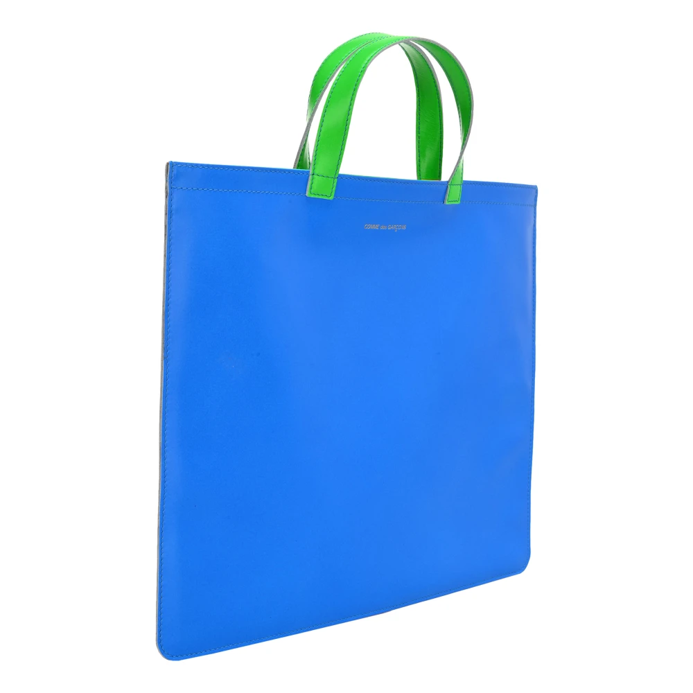 Comme des Garçons Blauw Oranje Super Fluo Portemonnees Ss21 Blue Heren