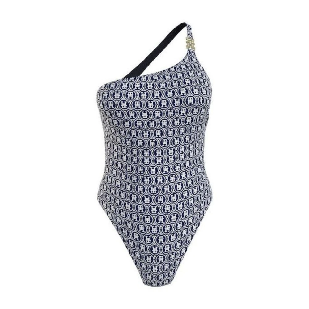 Tommy Hilfiger Omkeerbare Eén Schouder Kostuum Blue Dames