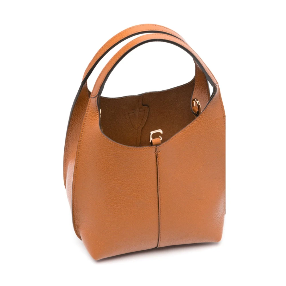 TOD'S Bruin Leren Schoudertas Brown Dames