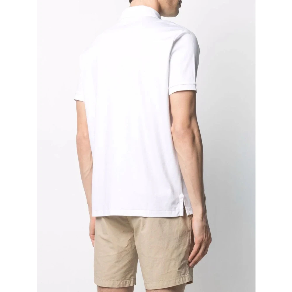 Ralph Lauren Witte Gebreide Polo Shirt White Heren