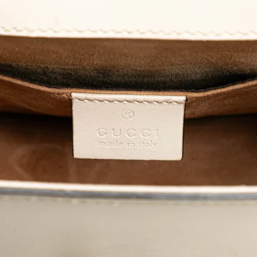 Gucci Vintage Pre-owned Leather gucci-bags White Dames