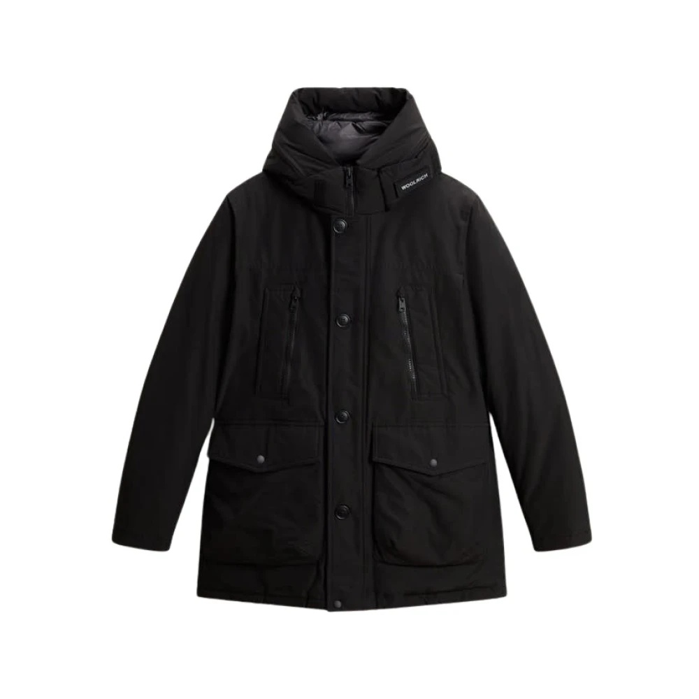 Woolrich Men's Black Arctic Parka Jacket - Parkas - L - Coats