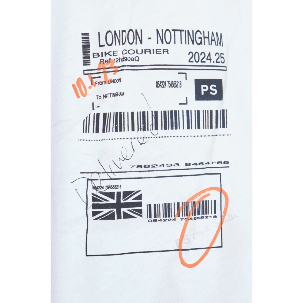 PS By Paul Smith T-shirt met print White Heren
