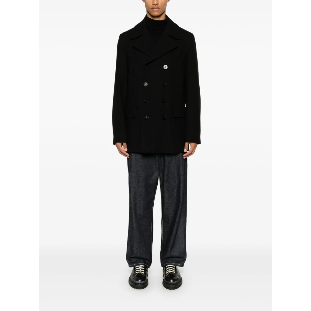 Gloverall Klassieke Churchill Peacoat Black Heren