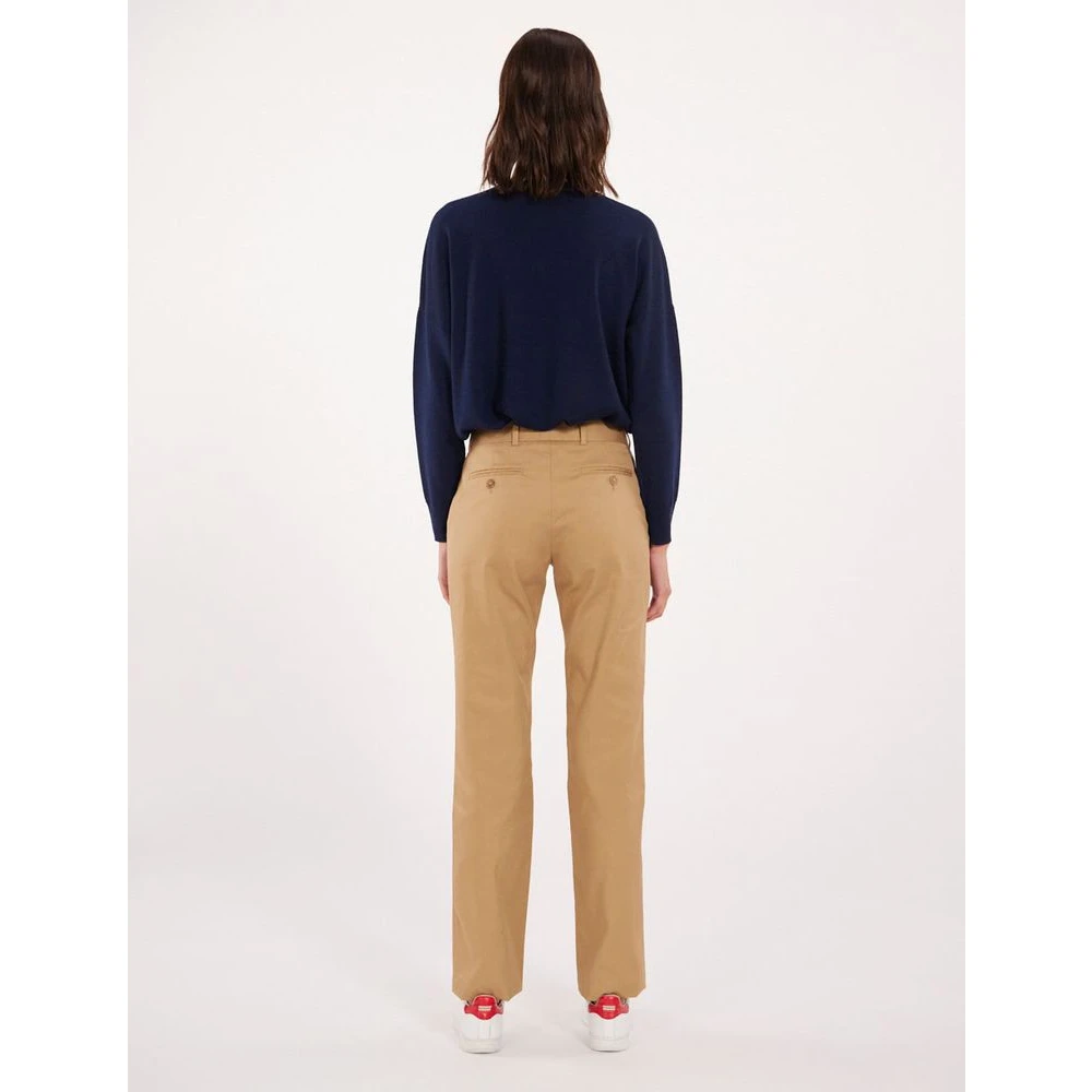 Ines De La Fressange Paris Elegante Beige Broek Beige Dames