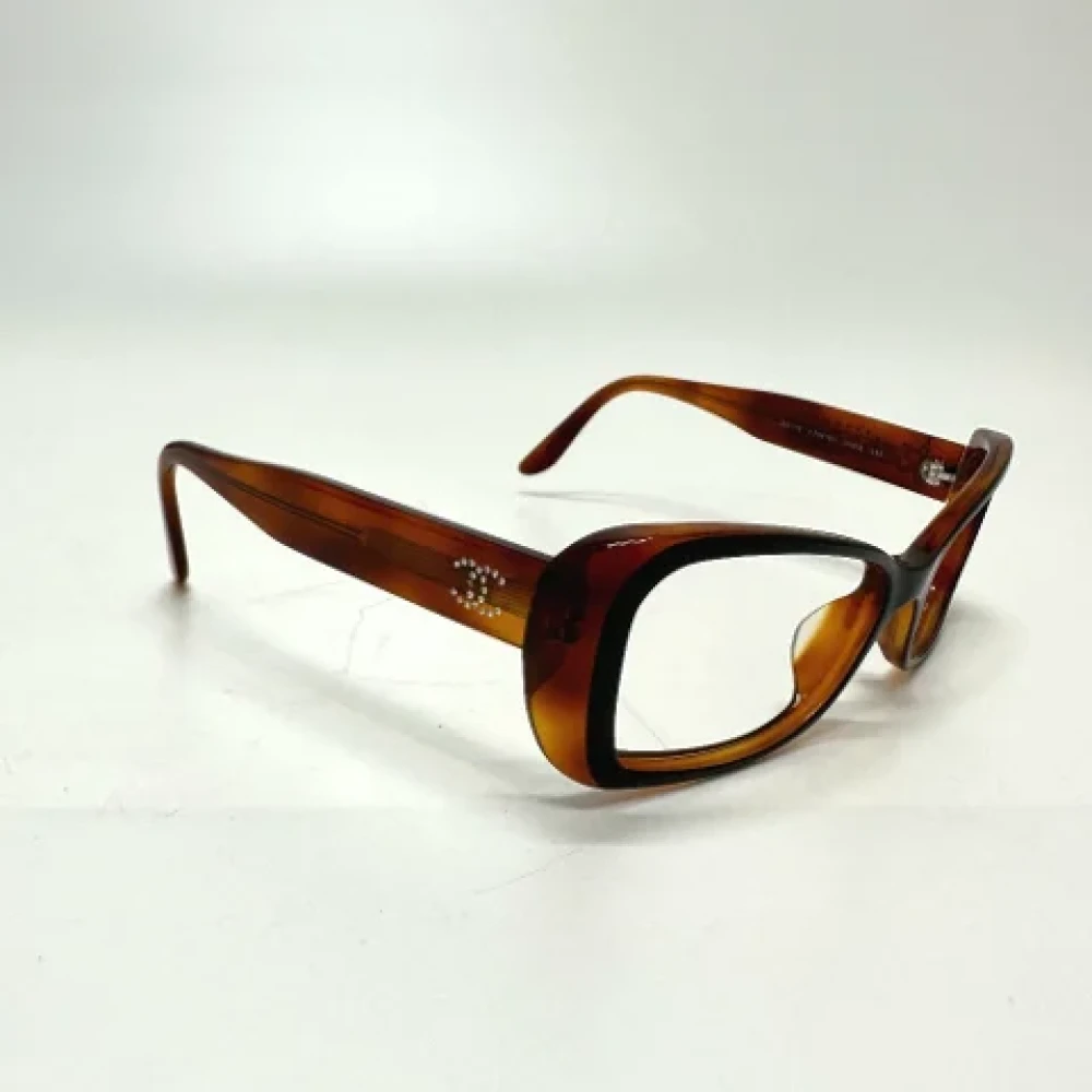 Chanel Vintage Pre-owned Fabric sunglasses Brown Dames