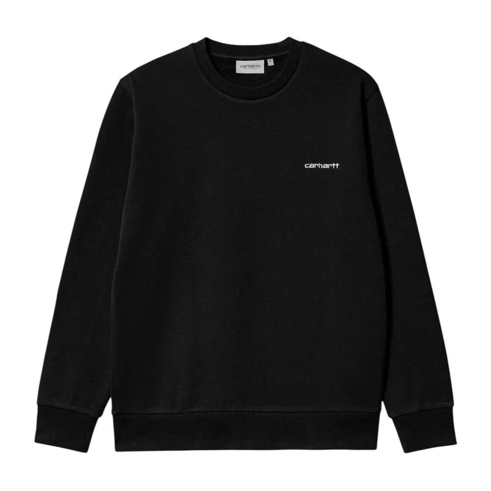 Carhartt Wip Men's Black Script Sweatshirt - Sweatshirts - Xl - Sweatshirts & Hoodies