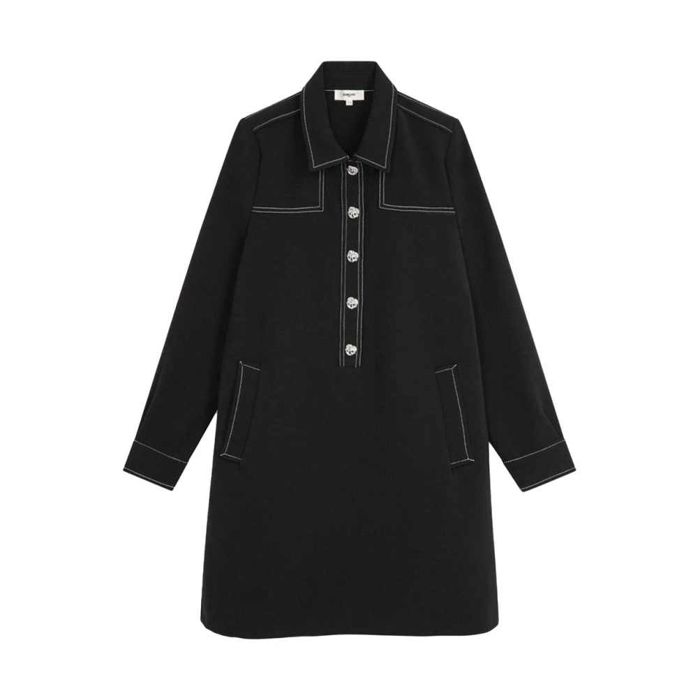 Suncoo Elegante Jurk voor Vrouwen Black Dames