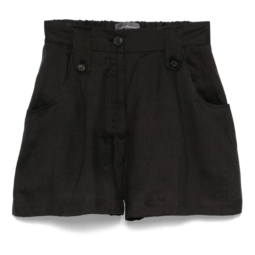 Lorena Antoniazzi Casual Zwarte Bermuda Shorts Black Dames