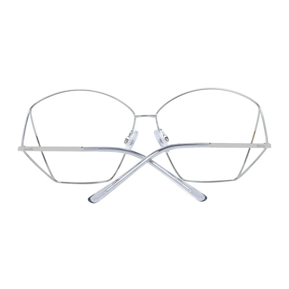 Ana Hickmann Zilveren Vierkante Metalen Optische Frames Gray Dames
