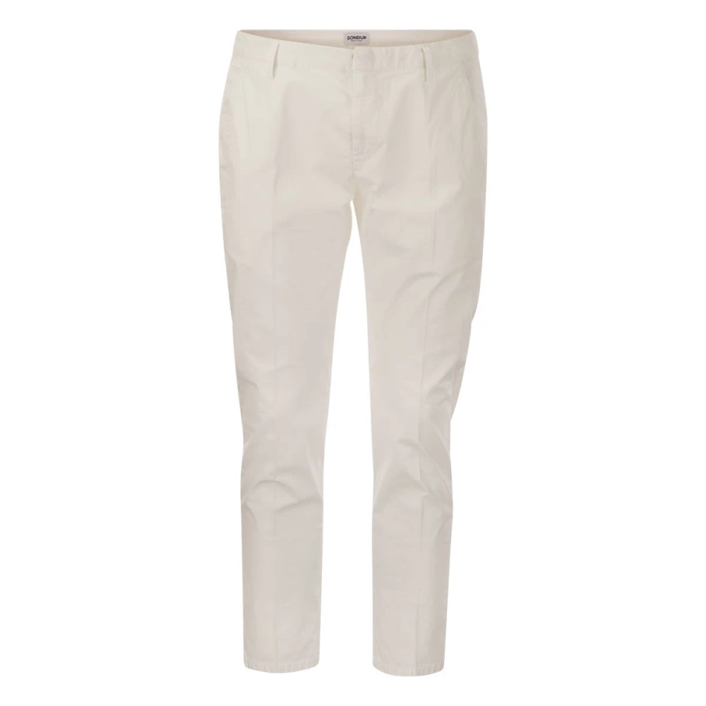 Dondup Uomo Bianco Pantaloni, W34, New,