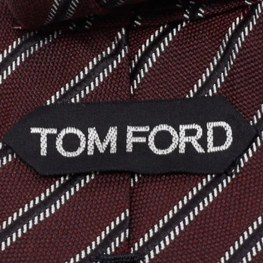 Tom Ford Pre-owned Silk home-office Brown Heren