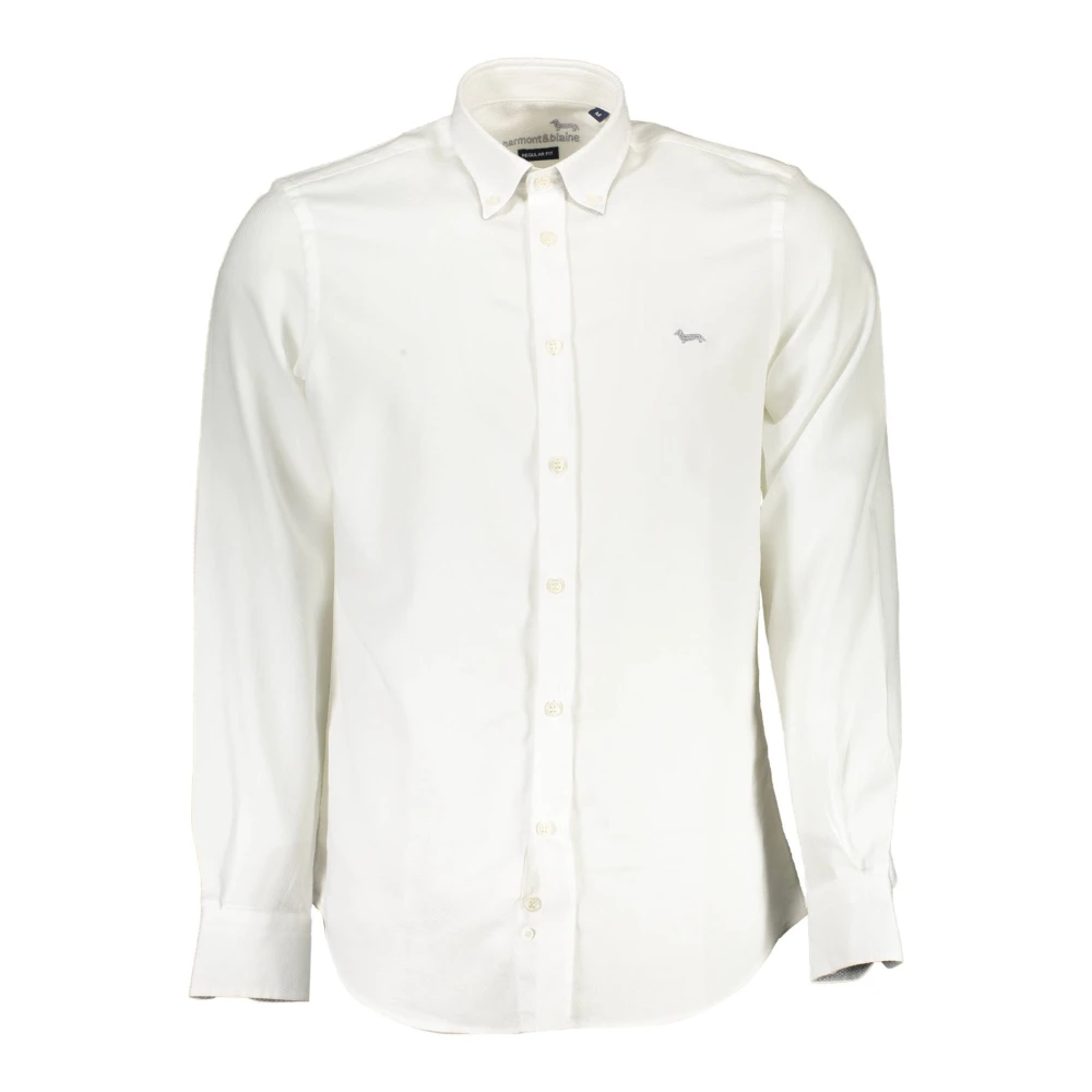 Harmont & Blaine Men's White Casual Shirts, 2XL, Camicia Maniche Lunghe Uomo Bianco