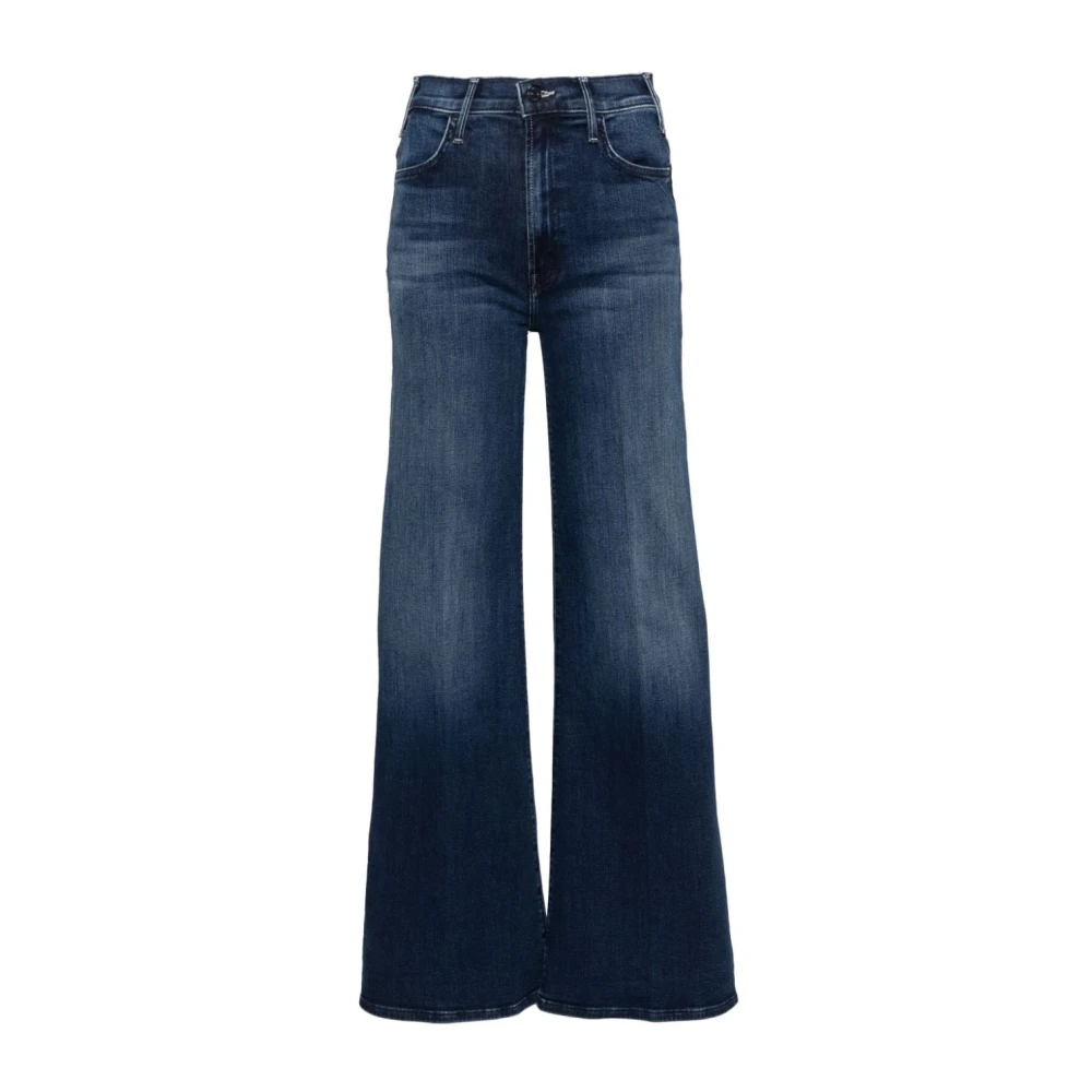 Mother Hoge Taille Wijde Pijp Jeans Blauw Blue Dames
