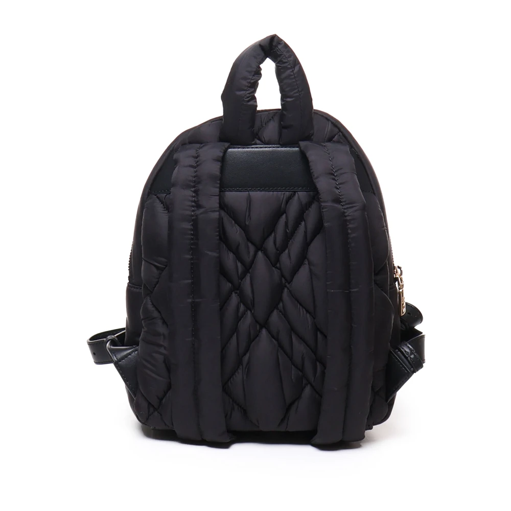 Love Moschino Gewatteerde Zwarte Rugzak met Verstelbare Banden Black Dames