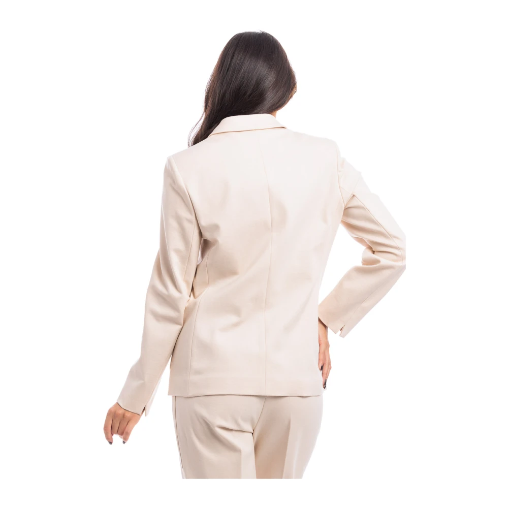 Seventy Twee-knoops jas White Dames