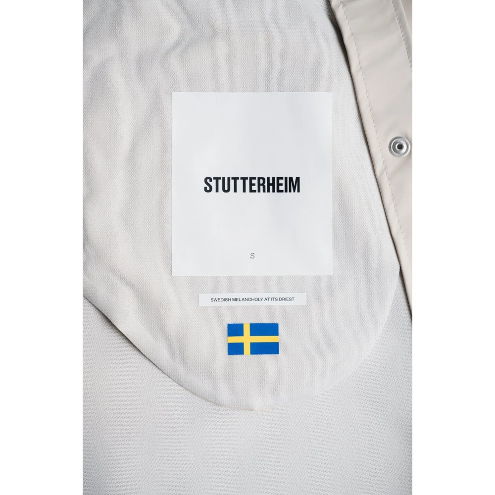 Stutterheim Lichtgewicht Waterdichte A-Lijn Regenjas Beige Dames