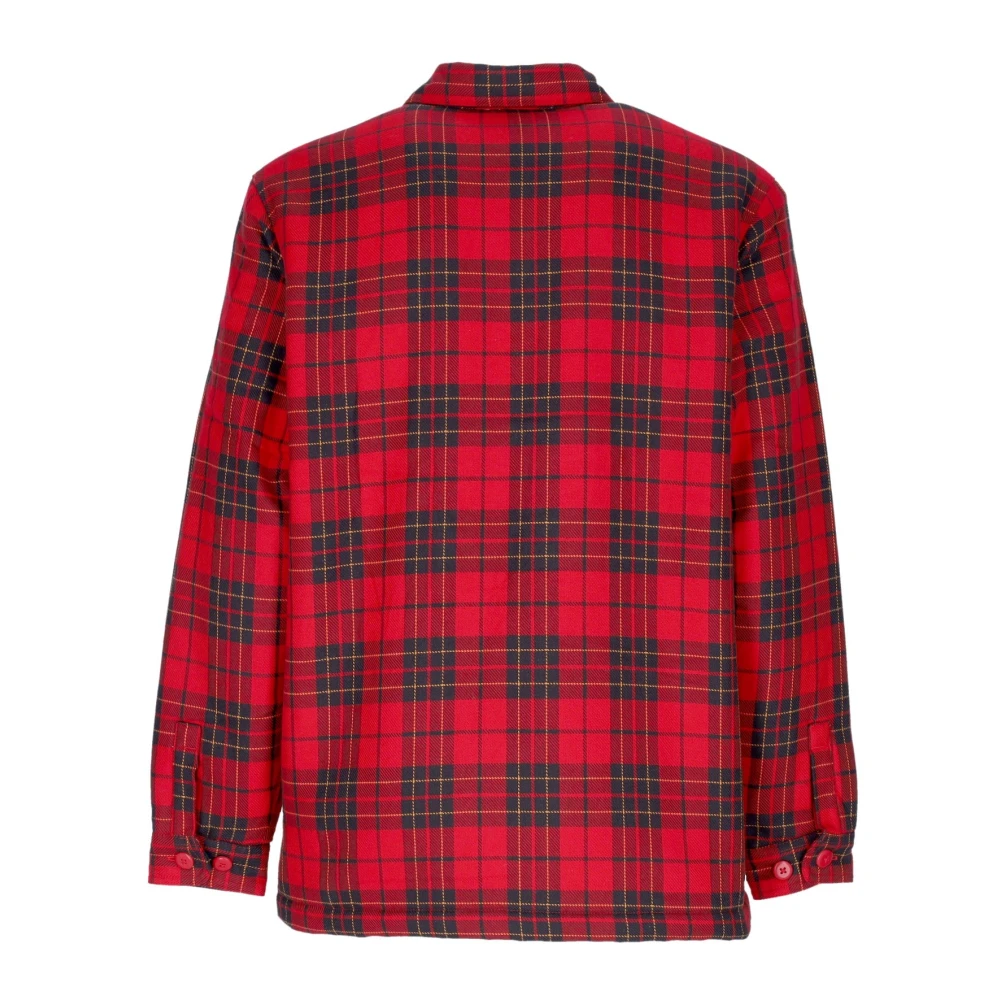 Carhartt WIP Rocket Gewatteerd Shirt met Sherpa Interieur Red Heren