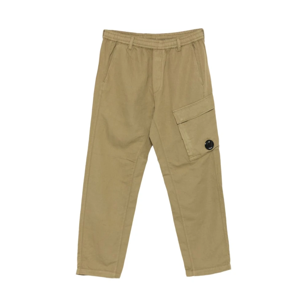 C.p. Company Men's Green Straight Trousers, Xs, Straight Trousers