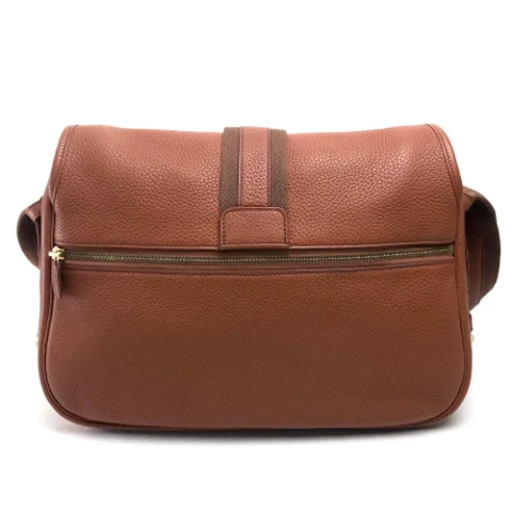 Hermès Vintage Pre-owned Leather shoulder-bags Brown Dames