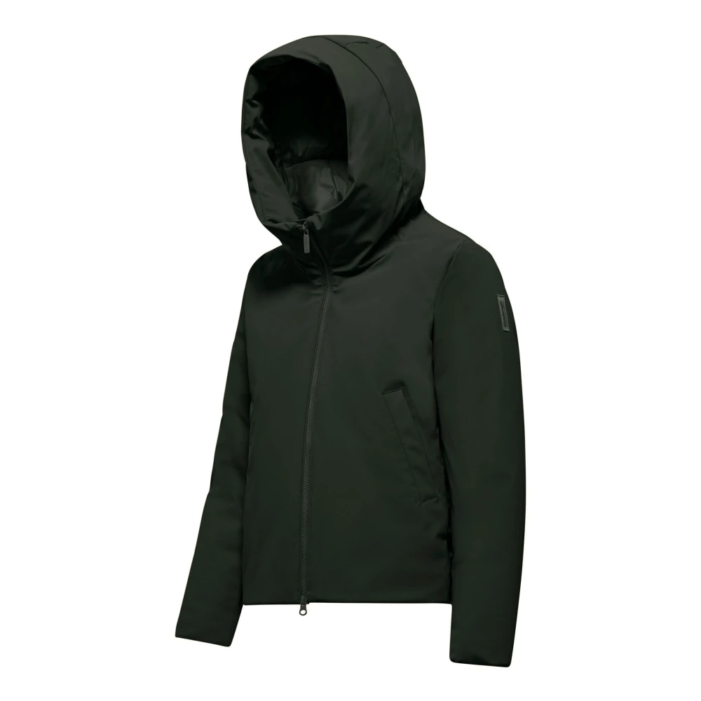 BomBoogie Bimateriaal korte gewatteerde jas Brown Dames