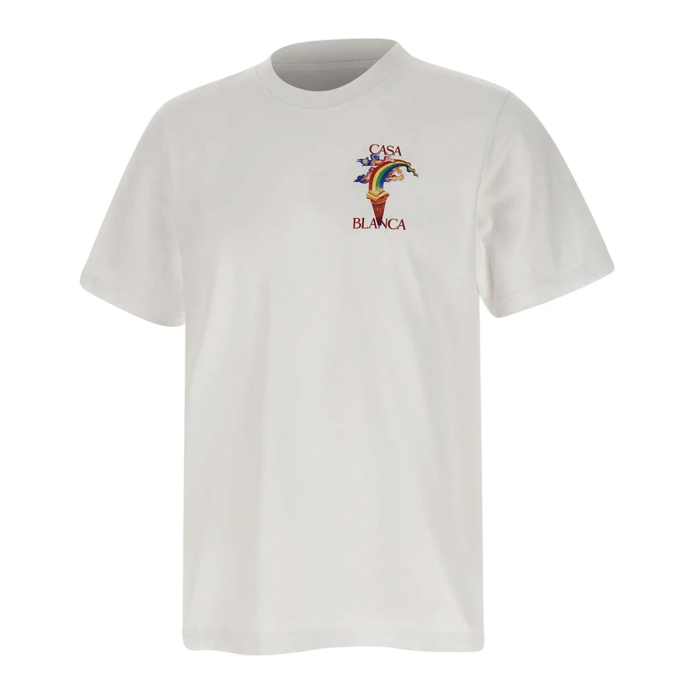 Casablanca Nature Teacher T-shirt Wit White Heren