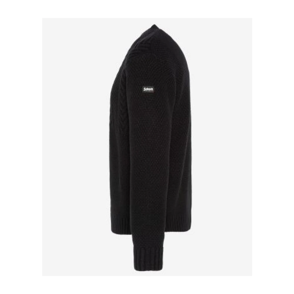 Schott NYC Round-neck Knitwear Black Heren