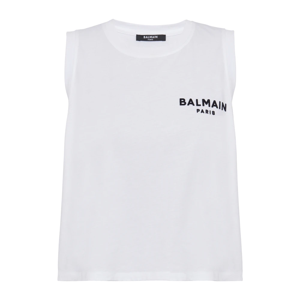 Balmain Flock tanktop White Dames