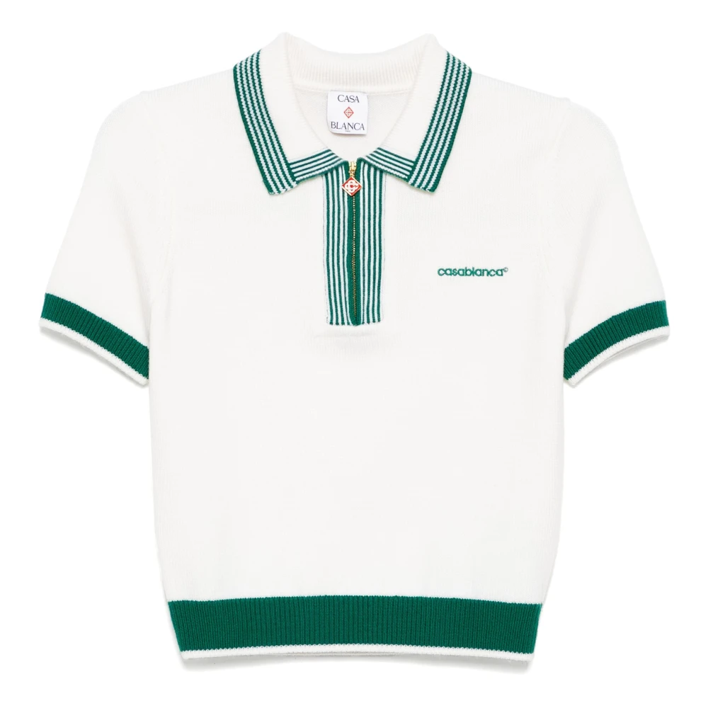 Casablanca Polo Shirts White Dames