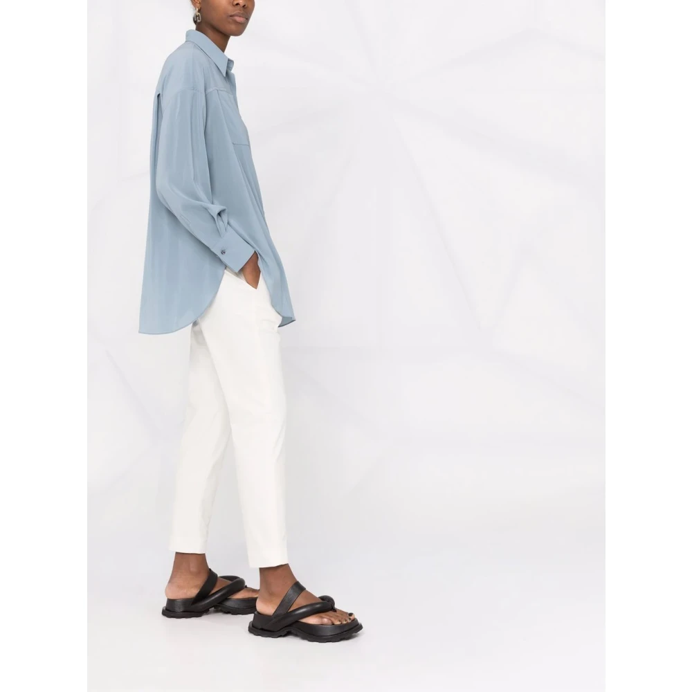 BRUNELLO CUCINELLI Witte Hoge Taille Katoenen Culotte Broek White Dames